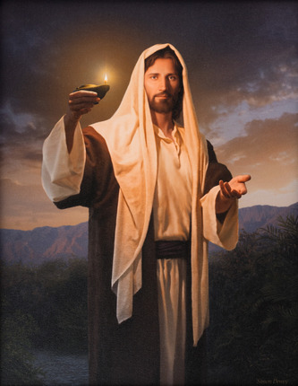 Jésus-Christ tenant une bougie