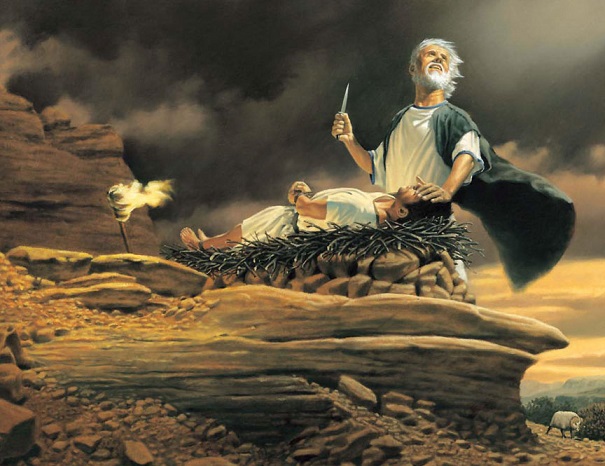 Abraham sacrifie son fils Isaac pour Dieu
