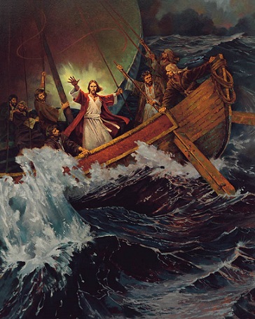Jésus calme la tempête