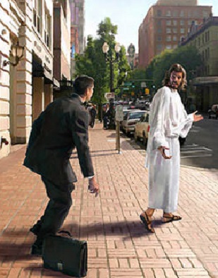 Jésus demande à une personne de le suivre