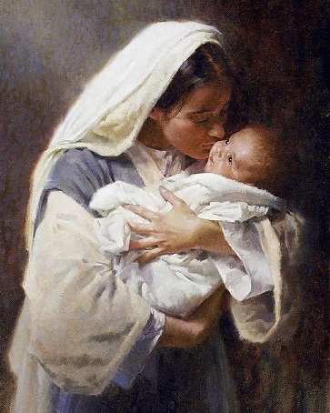 un bébé avec sa mère