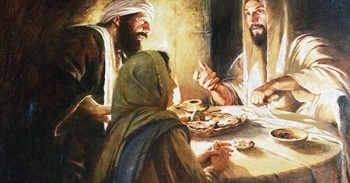 Jésus mange