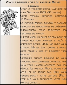 L'Oracle : le dernier livre du Pasteur Michel Genton