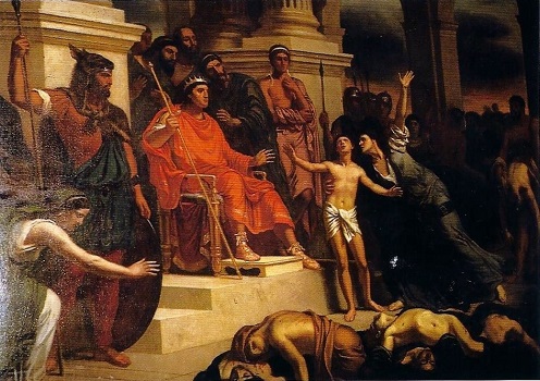 le massacre des Hébreux fidèles au temps du roi Antiocos