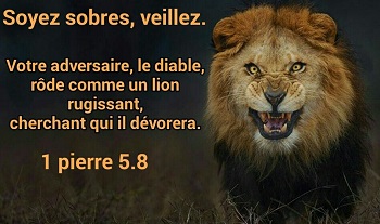 un lion rugissant cherche le bon moment pour vous dévorer 1 Pierre 5.8