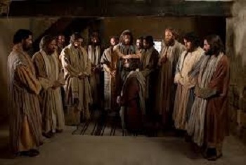 Jesus consacre les Siens par l’imposition des mains