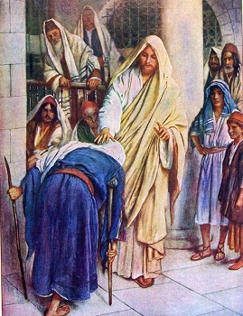Jesus pratiquant un acte interdit par la Loi