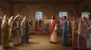 Jesus reprenant sévèrement des gens possédés par un esprit religieux