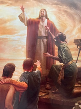 des gens cherchent à toucher Jésus