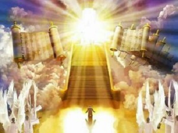 une personne se présente devant Dieu resplendissant de Gloire. Il n’a pas peur car il se sait réconcilié avec Dieu