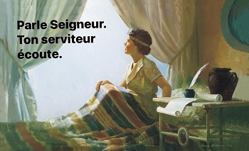 Le jeune prophète sur sa couche entend le Seigneur lui parler