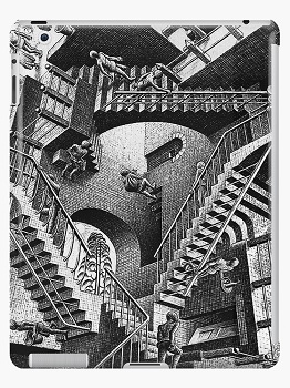 un dessin où toutes les perspectives sont faussées