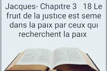 Jacques 3 verset 18, un verset sur la justice