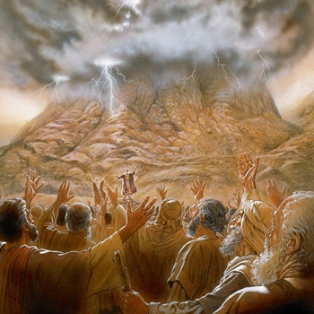la Gloire de Dieu sur le mont Sinaï