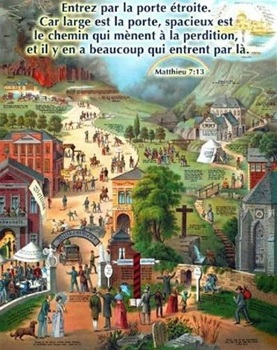 deux chemins. Un qui mène à la mort , l’autre qui mène à la vie